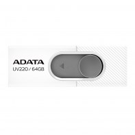ADADF029122 ADATA Clé USBUV220 64GB USB2.0 Blanc et Gray