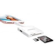 ADADF030206 Adaptateur SD/MicroSD vers Apple (Lightning) Blanc