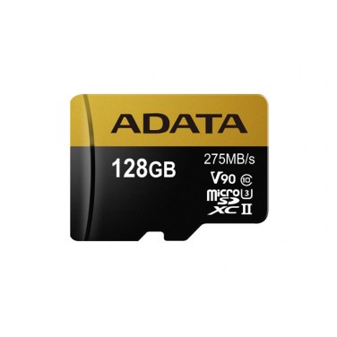 ADATA AUSDX128GUII3CL10-CA1 ADAMF029908 ADATA Carte MicroSD 128GB + Adaptateur SD Vitesse 275/155 MB/s