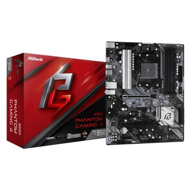 ASROCK B550 PHANTOM GAMING 4 ASRCM035160 ASROCK B550 PHANTOM GAMING 4 - AMD AM4 - ATX - 4xDDR4 - 2xPCIEX16 -M.2