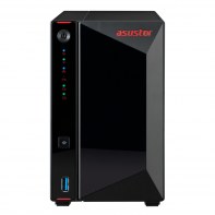 ASTBT032897 AS-5202T Boîtier NAS pour 2 DD 3.5/2.5p Dualcore 2Go