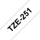 BROTHER TZE-251 BROETI25881 DESTOCKAGE TZE-251 Ruban 24mm Noir/Blanc