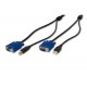 DIGITUS AK 82302 DIGBT025602 Cable KVM pour swtich USB-KVM DIGITUS HDDB15/M, 1 x USB-A/M