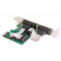 DIGCT019739 DIG Carte PCIE 2x carte d'interface série RS232(DB9)