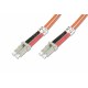 DIGITUS DK-2533-03 DIGRE027688 Câble patch 3m multimode FO LC OM2 Orange