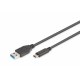 DIGITUS AK-300136-010-S DIGUS024416 DIG Cable Adaptateur USB Type-C à A (100cm )