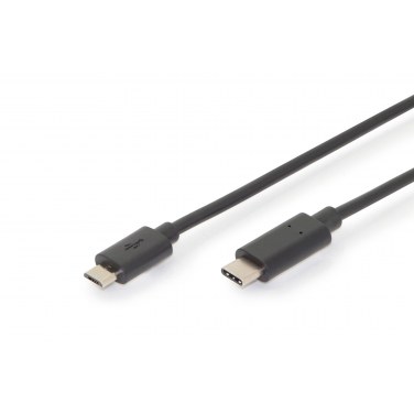 DIGITUS AK-300137-018-S DIGUS024418 DIG Cable Adaptateur USB Type-C à Micro B(180 cm )