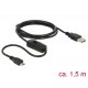 DELOCK 84803 DLOUS032154 Cordon USB A/microB M/M avec interrupteur 1.50m