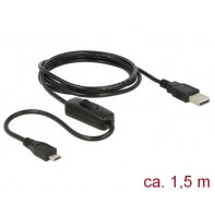 DLOUS032154 Cordon USB A/microB M/M avec interrupteur 1.50m