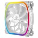 ENERMAX UCSQARGB12P-W-SG ENEVE033826 ENERMAX SquA RGB White, UCSQARGB12P-W-SG Ventilo Boitier 120mm RGB