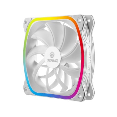 ENERMAX UCSQARGB12P-W-SG ENEVE033826 ENERMAX SquA RGB White, UCSQARGB12P-W-SG Ventilo Boitier 120mm RGB