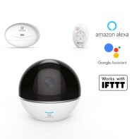 EZVCA030674 DESTOCKAGE EZVIZ C6T(RF edition) + Kit d\'alarmeWhite Cam IP Inter Motorisee Wifi HD 720p IR