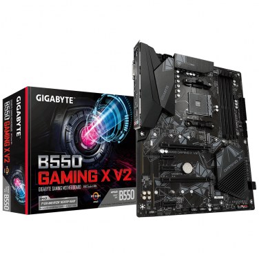 GIGABYTE B550 GAMING X V2 GIGCM036140 GIGABYTE B550 GAMING X V2 - ATX - AMD - B550 - 4DDR4 - 2PCIE X16 - DVI - HDMI