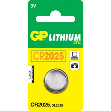 GP BATTERIES CR2025B / 103373 GPBCH008876 Blister 1 pile bouton CR2025