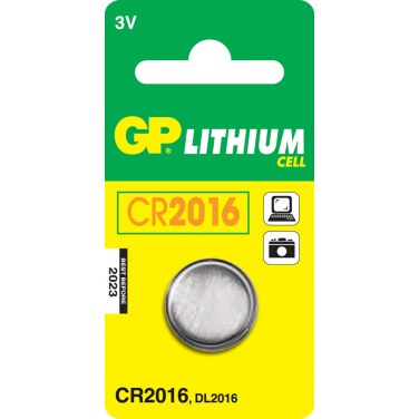 GP BATTERIES CR2016B BTE DE 10 GPBCH011950 Boite (x10) blister 1 pile bouton CR2016
