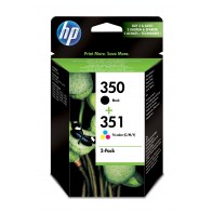 HP SD412EE HEWCO013660 Pack Cartouches Noir+Couleur HP 350 et 351