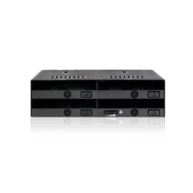 ICYDOCK MB524SP-B ICYMB027718 MB524SP-B Rack Amovible 4 baies SAS / SATA HDD / SSD 2.5p pour baie de 5.25p