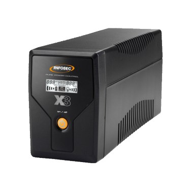 INFOSEC X3 Ex USB-800 INFON021624 Onduleur INFOSEC Inline X3 Ex USB-800 VA 480W 2p Schuko 3LED