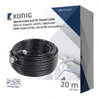 KONAU025094 Cable coaxial RG59 + alimentation DC 20m