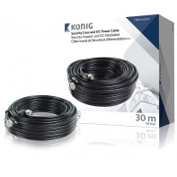 KONAU026499 Cable coaxial RG59 + alimentation DC 30m
