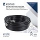 KONIG SAS-CABLE1030B KONAU026499 Cable coaxial RG59 + alimentation DC 30m