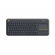 LOGITECH 920-007129 LOGCL026141 K400 PLUS BLACK CLavier sans fil avec TouchPad