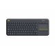 LOGITECH 920-007129 LOGCL026141 K400 PLUS BLACK CLavier sans fil avec TouchPad