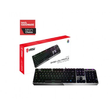 MSI S11-04FR227-GA7 MSICL034225 MSI VIGOR GK50 LOW PROFILE - CLAVIER - USB - RGB - COMPACT- WINDOWS