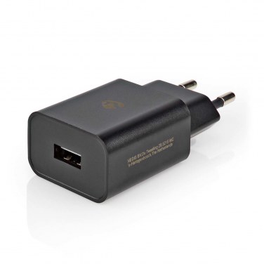 NEDIS WCHAU242ABK NEDAL036205 Chargeur Secteur USB 2.4A Noir