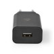 NEDIS WCHAU242ABK NEDAL036205 Chargeur Secteur USB 2.4A Noir