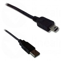 NONUS017142 Cordon USB A/mini 5p 1.5m + Ferrite