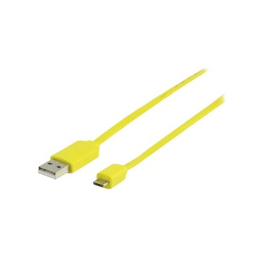 GENERIQUE VLMP60410Y1.00 NONUS030882 Cordon USB A/microB M/M 1m Jaune