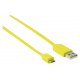 GENERIQUE VLMP60410Y1.00 NONUS030882 Cordon USB A/microB M/M 1m Jaune