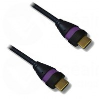 NONVI018571 Cordon HDMI 2.0 Ethernet 1.5m A-A M-M Noir/Mauve