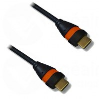 NONVI020919 Cordon HDMI 3m HDMI 2.0 Ethernet M/M Noir/Orange