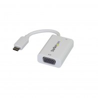 STAUS030202 USB-C vers VGA Blanc avec USB Power