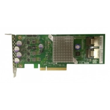 SUPERMICRO AOC-S2308L-L8I SUPCT030902 AOC-S2308L-L8I STD Gen-3 PCI-E at 8Gb/s 6Gb/s SAS, 8 internal ports