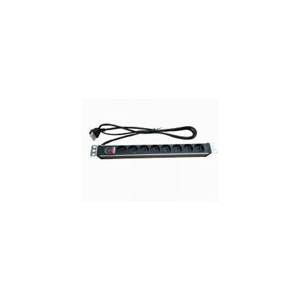 NONAL028731 Bandeau 1U 8 prises rack 19p protection surtension.