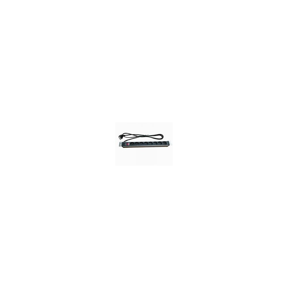 NONAL028731 Bandeau 1U 8 prises rack 19p protection surtension. NONAL028731 Bandeau 1U 8 prises rack 19p protection surtension.