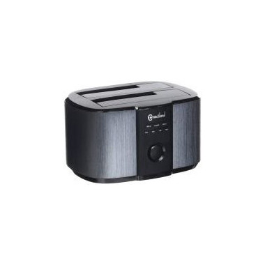 NONBT030783 6001008 Docking pour 2xHDD 2.5/3.5p Sata USB3 Gris