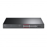 TPLSW033010 TL-SL1218MP - 16 x 10/100 (PoE+) + 2p GbE + 2 x SFP GbE combiné - Montable