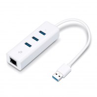 TPLUS033417 TP-LINK Adaptateur réseau USB 3.0 vers Gigabit Ethernet + hub 3 ports USB 3.0