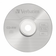 VERCD003626 Verbatim CDRW 80mn 8X12x (X10)