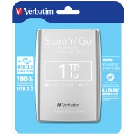 VERDD030958 2,5" USB3.0 Verbatim 1Tb Smart Disk Silver