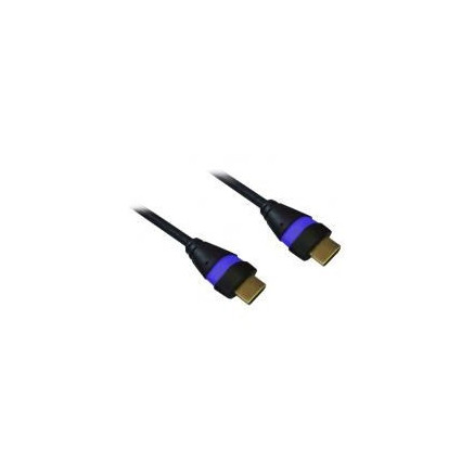 NONVI018575 Cordon HDMI 2.0 Ethernet 5m A-A M-M Noir/Bleu