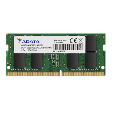 ADATA AD4S26668G19-SGN ADAMM037029 ADATA DDR4 SO-DIMM 2666Mhz 8GB 1024x16 CL19 Single Pack