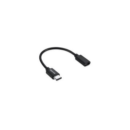 PERUS028947 Axxbiz CableBiz-C005B USB2.0  C vers Micro-B M/F - Black - 56 Ohm