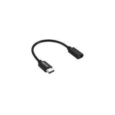 PERUS028947 Axxbiz CableBiz-C005B USB2.0  C vers Micro-B M/F - Black - 56 Ohm