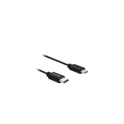 PERUS028953 Axxbiz CableBiz-C004B USB Type-C plug to USB 2.0 Micro-B plug cable - Black