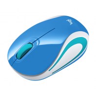 LOGSO018124 M187 Blue Wireless Mini Mouse Boîte